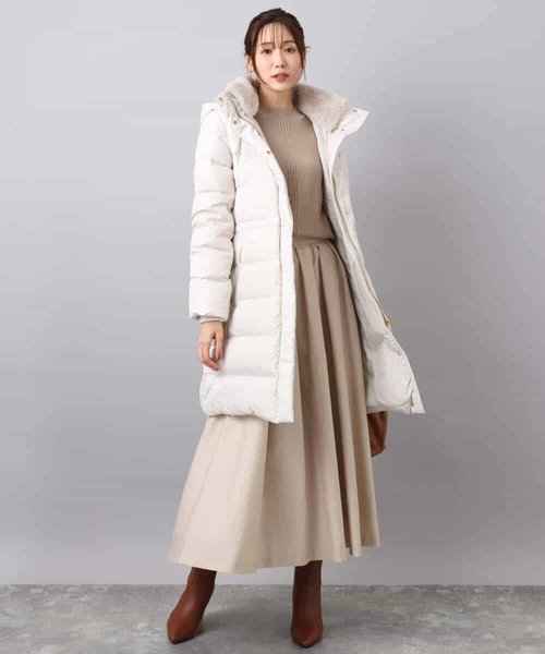 MK MICHEL KLEIN（エムケーミッシェルクラン）の「ミニケーブル編みニット/洗える（ニット/セーター・レディース・ブラック/ベージュ/レッド・38）」の14枚目の写真