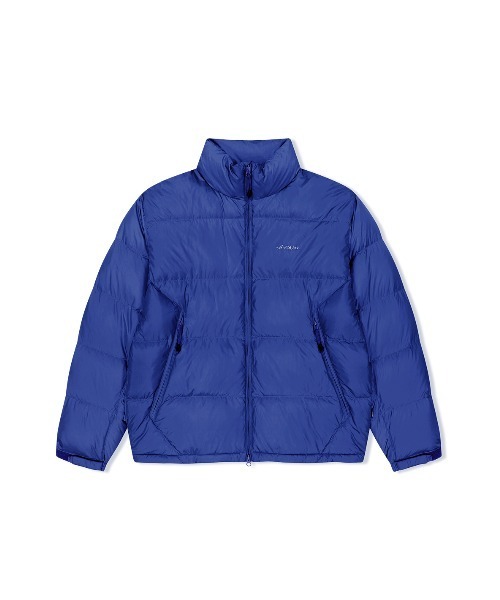 YESEYESEE(イエスアイシー)の「Sign Logo Down Jacket(ダウンジャケット/コート・メンズ・ブルー/グレー/ブラック・L/S/XL/M)」の1枚目の写真