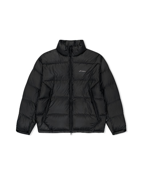 YESEYESEE(イエスアイシー)の「Sign Logo Down Jacket(ダウンジャケット/コート・メンズ・ブルー/グレー/ブラック・L/S/XL/M)」の2枚目の写真