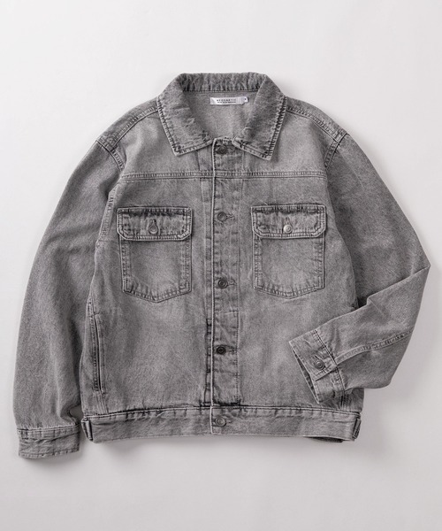 MADNESS ダメージ加工 デニムジャケット　L 新品同様 catn18-29_06.jpg