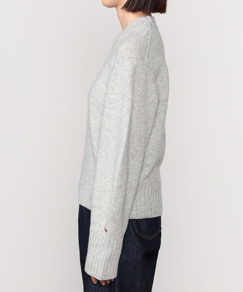 UNFIL（アンフィル）の「UNFIL | ラムズウール クルーネックニットプルオーバー WOMEN（ニット/セーター・レディース・イエロー系その他/レッド/モカ/ライトグレー・1）」の12枚目の写真