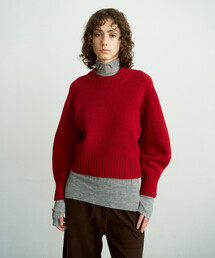 UNFIL | UNFIL | ラムズウール クルーネックニットプルオーバー WOMEN(ニット/セーター)