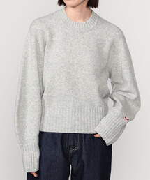 UNFIL | UNFIL | ラムズウール クルーネックニットプルオーバー WOMEN(ニット/セーター)