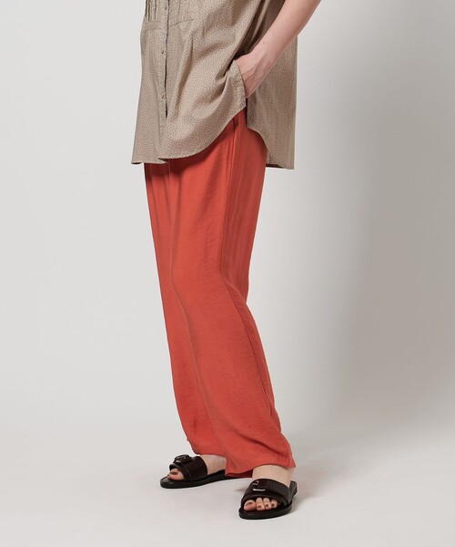 A DAY IN THE LIFE UNITED ARROWS（アデイインザライフユナイテッドアローズ）の「ワッシャー イージーワイドパンツ ‐ウォッシャブル‐＜A DAY IN THE LIFE＞（その他パンツ・レディース・その他2/オレンジ・M/S）」の9枚目の写真