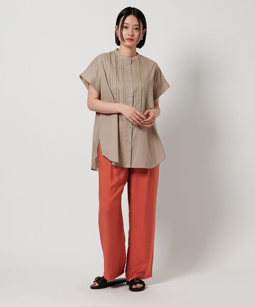 A DAY IN THE LIFE UNITED ARROWS（アデイインザライフユナイテッドアローズ）の「ワッシャー イージーワイドパンツ ‐ウォッシャブル‐＜A DAY IN THE LIFE＞（その他パンツ・レディース・その他2/オレンジ・M/S）」の10枚目の写真