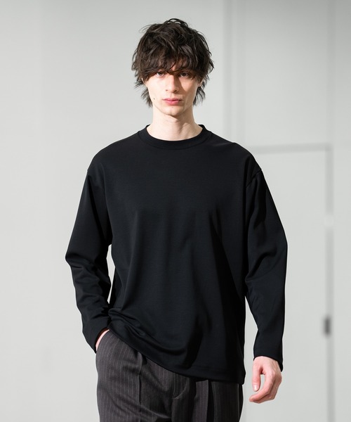 CITY TOKYO（シティトウキョウ）の「【CITY TOKYO/シティートーキョー】Long Twis-Tee（Tシャツ/カットソー・メンズ・ホワイト/ブラック・1/2/3）」の2枚目の写真