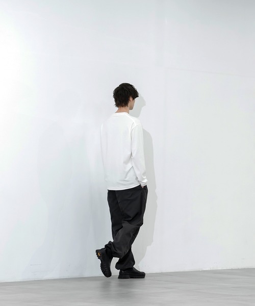 CITY TOKYO（シティトウキョウ）の「【CITY TOKYO/シティートーキョー】Long Twis-Tee（Tシャツ/カットソー・メンズ・ホワイト/ブラック・1/2/3）」の4枚目の写真