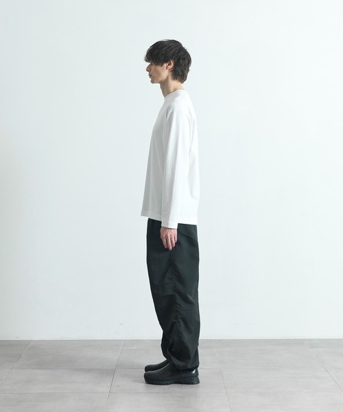 CITY TOKYO（シティトウキョウ）の「【CITY TOKYO/シティートーキョー】Long Twis-Tee（Tシャツ/カットソー・メンズ・ホワイト/ブラック・1/2/3）」の6枚目の写真