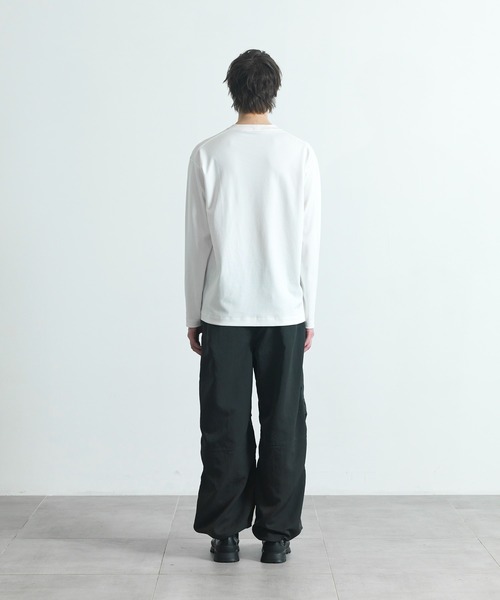 CITY TOKYO（シティトウキョウ）の「【CITY TOKYO/シティートーキョー】Long Twis-Tee（Tシャツ/カットソー・メンズ・ホワイト/ブラック・1/2/3）」の7枚目の写真