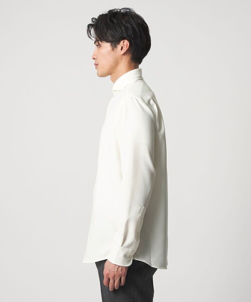 A DAY IN THE LIFE UNITED ARROWS(アデイインザライフユナイテッドアローズ)の「ウールライク フラノ カッタウェイカラーシャツ<A DAY IN THE LIFE>(シャツ/ブラウス・メンズ・ネイビー/ホワイト・M/L/XL)」の5枚目の写真