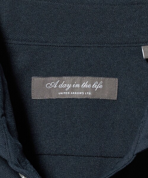 A DAY IN THE LIFE UNITED ARROWS(アデイインザライフユナイテッドアローズ)の「ウールライク フラノ カッタウェイカラーシャツ<A DAY IN THE LIFE>(シャツ/ブラウス・メンズ・ネイビー/ホワイト・M/L/XL)」の18枚目の写真