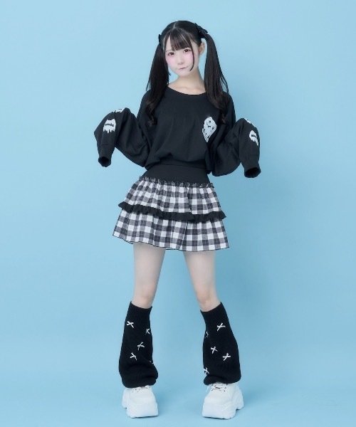 Hauls（ハウルズ）の「ヤニ吉のましゅまろBIGロンTEE（Tシャツ/カットソー・レディース・ブラック/サックスブルー/ホワイト・FREE）」の5枚目の写真