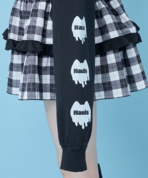 Hauls（ハウルズ）の「ヤニ吉のましゅまろBIGロンTEE（Tシャツ/カットソー・レディース・ブラック/サックスブルー/ホワイト・FREE）」の8枚目の写真