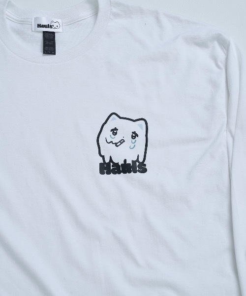 Hauls（ハウルズ）の「ヤニ吉のましゅまろBIGロンTEE（Tシャツ/カットソー・レディース・ブラック/サックスブルー/ホワイト・FREE）」の11枚目の写真