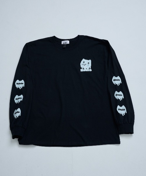 Hauls（ハウルズ）の「ヤニ吉のましゅまろBIGロンTEE（Tシャツ/カットソー・レディース・ブラック/サックスブルー/ホワイト・FREE）」の13枚目の写真