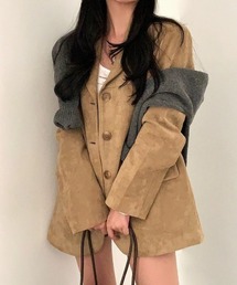 Vipoa（ヴィポア）の「Big suede tailored jacket（テーラードジャケット）」