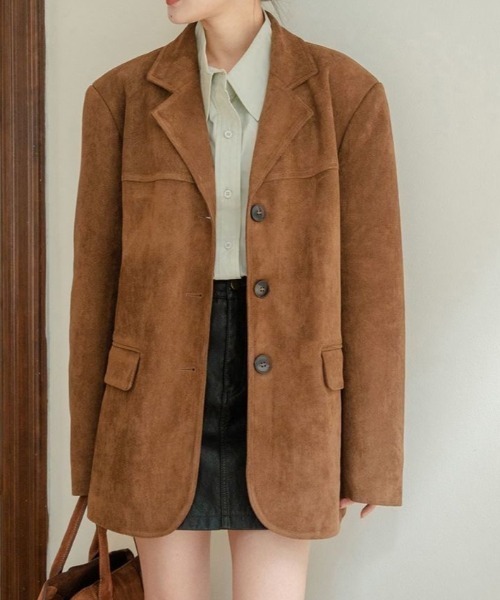 Vipoa（ヴィポア）の「Big suede tailored jacket（テーラード