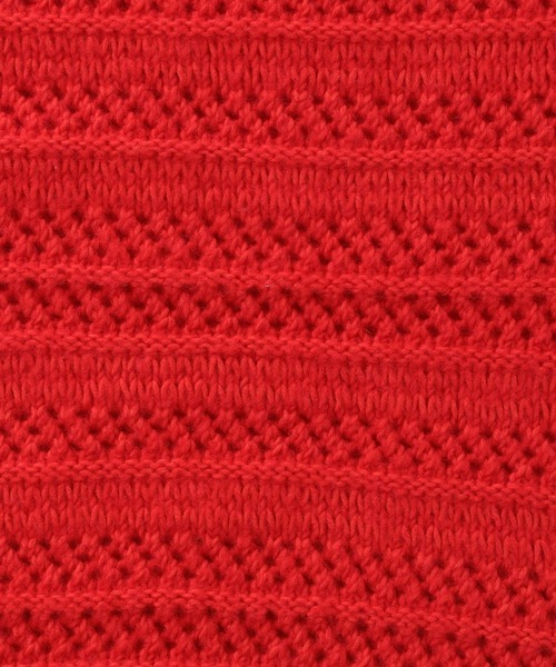 studio CLIP（スタディオクリップ）の「3ゲージスプレーヤーン透かしプルオーバー（ニット/セーター・レディース・レッド/ネイビー/チャコール・FREE）」の7枚目の写真