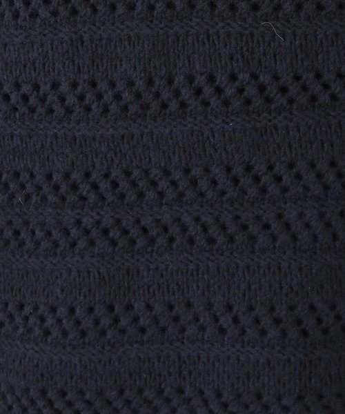 studio CLIP（スタディオクリップ）の「3ゲージスプレーヤーン透かしプルオーバー（ニット/セーター・レディース・レッド/ネイビー/チャコール・FREE）」の8枚目の写真