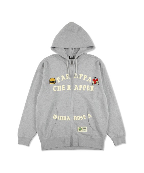 WIND AND SEA（ウィンダンシー）の「PARAPPA THE RAPPER x WDS Zip Up Hoodie（パーカー・メンズ・アッシュ/ブラック・XL/M）」の2枚目の写真