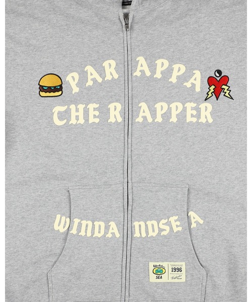 WIND AND SEA（ウィンダンシー）の「PARAPPA THE RAPPER x WDS Zip Up Hoodie（パーカー・メンズ・アッシュ/ブラック・XL/M）」の8枚目の写真
