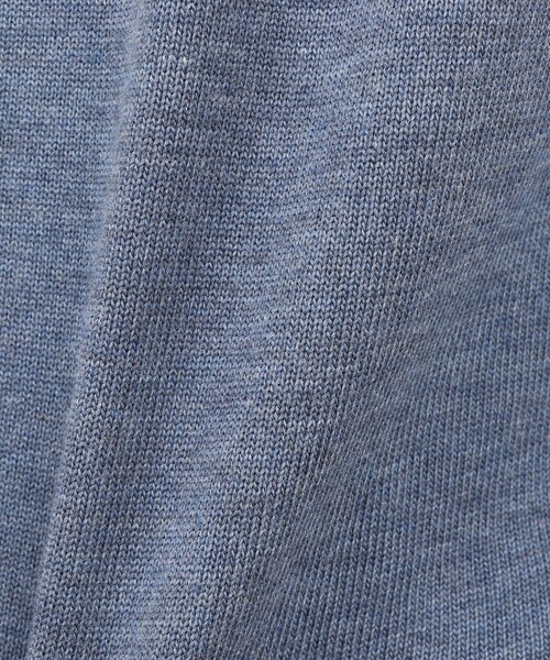 NOLLEY’S（ノーリーズ）の「【ACTIVE SECT】《限定展開》デオドラント加工 スタンドジップカーディガン 25AW（ニット/セーター・メンズ・グレイッシュブルー/ロイヤルブルー/ブラック・M/L/S）」の6枚目の写真