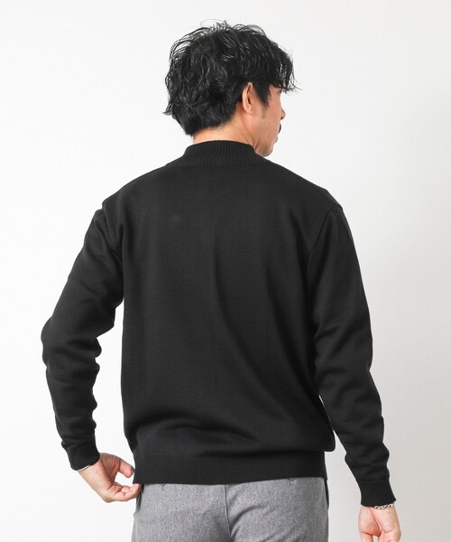 NOLLEY’S（ノーリーズ）の「【ACTIVE SECT】《限定展開》デオドラント加工 スタンドジップカーディガン 25AW（ニット/セーター・メンズ・グレイッシュブルー/ロイヤルブルー/ブラック・M/L/S）」の19枚目の写真