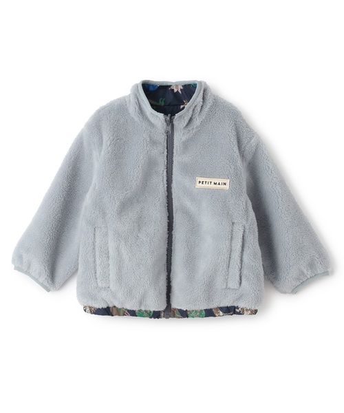 petit main（プティマイン）の「【撥水加工】柄×ボアブルゾン（ブルゾン・キッズ・ネイビー/ライトブルー/アイボリー/キャメル・90cm/130cm/120cm/110cm/100cm/80ｃｍ）」の11枚目の写真