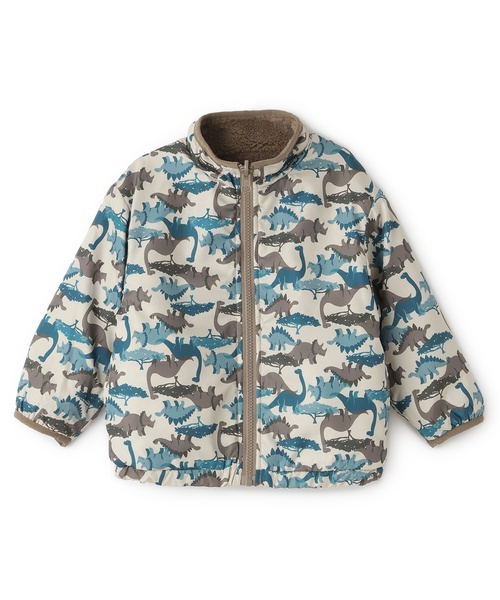 petit main（プティマイン）の「【撥水加工】柄×ボアブルゾン（ブルゾン・キッズ・ネイビー/ライトブルー/アイボリー/キャメル・90cm/130cm/120cm/110cm/100cm/80ｃｍ）」の18枚目の写真