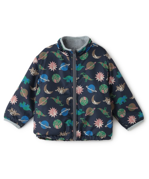 petit main（プティマイン）の「【撥水加工】柄×ボアブルゾン（ブルゾン・キッズ・ネイビー/ライトブルー/アイボリー/キャメル・90cm/130cm/120cm/110cm/100cm/80ｃｍ）」の19枚目の写真