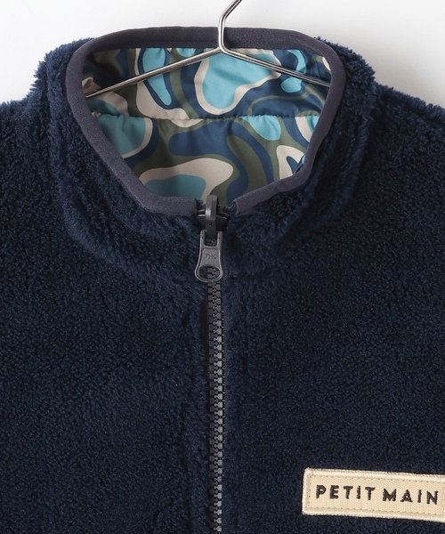 petit main（プティマイン）の「【撥水加工】柄×ボアブルゾン（ブルゾン・キッズ・ネイビー/ライトブルー/アイボリー/キャメル・90cm/130cm/120cm/110cm/100cm/80ｃｍ）」の21枚目の写真
