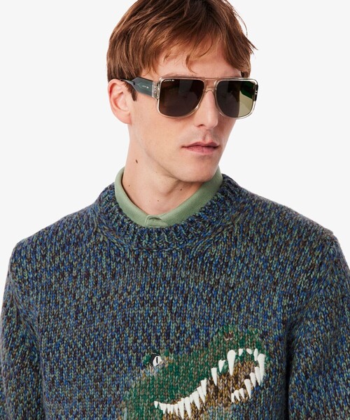 ワニニッティングヘビーウェイトニットセーター（ニット/セーター