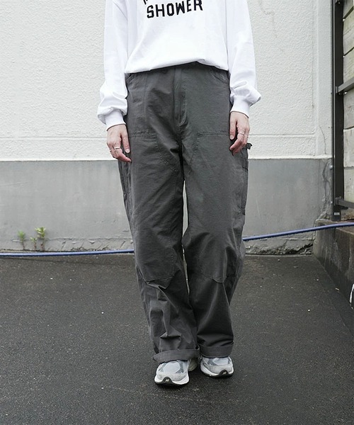 solamonat poche(ソラモナポッシェ)の「グログランダブルニーパンツ(その他パンツ・レディース・ベージュ/チャコールグレー/カーキ/ブラック・2.0/1.0)」の1枚目の写真