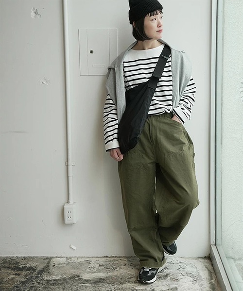 solamonat poche(ソラモナポッシェ)の「グログランダブルニーパンツ(その他パンツ・レディース・ベージュ/チャコールグレー/カーキ/ブラック・2.0/1.0)」の10枚目の写真