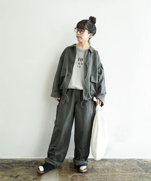 solamonat poche(ソラモナポッシェ)の「グログランダブルニーパンツ(その他パンツ・レディース・ベージュ/チャコールグレー/カーキ/ブラック・2.0/1.0)」の7枚目の写真