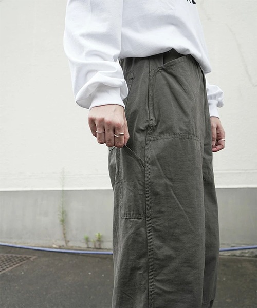 solamonat poche(ソラモナポッシェ)の「グログランダブルニーパンツ(その他パンツ・レディース・ベージュ/チャコールグレー/カーキ/ブラック・2.0/1.0)」の19枚目の写真