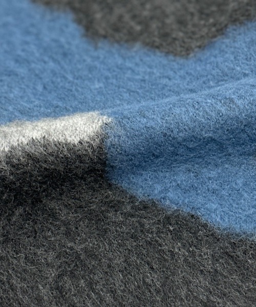 VIBGYOR(ヴィブジョー)の「【Korea Select】 カモフラ モヘアカーディガン(CN)(カーディガン/ボレロ・メンズ・ブラウン/チャコールグレー/ベージュ・FREE)」の8枚目の写真