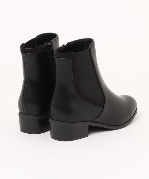 Pitti（ピッティ）の「サイドゴアショートブーツ（ブーツ・レディース・ダークブラウン/ブラック・L/M/S）」の3枚目の写真