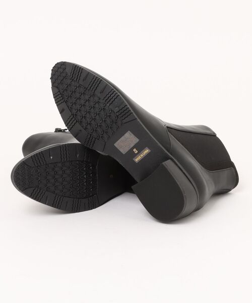 Pitti（ピッティ）の「サイドゴアショートブーツ（ブーツ・レディース・ダークブラウン/ブラック・L/M/S）」の4枚目の写真