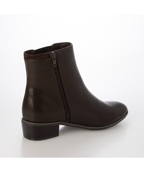 Pitti（ピッティ）の「サイドゴアショートブーツ（ブーツ・レディース・ダークブラウン/ブラック・L/M/S）」の6枚目の写真