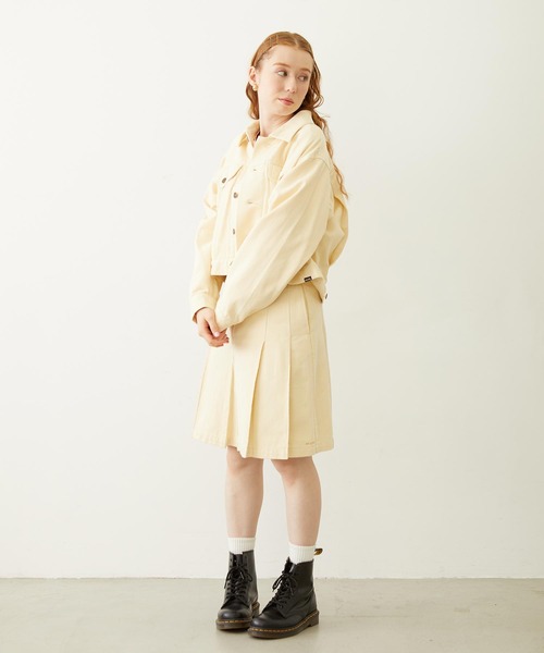MILKFED.（ミルクフェド）の「DENIM JACKET（デニムジャケット・レディース・オフホワイト/ライトブルー/ブラック・ONE SIZE）」の10枚目の写真