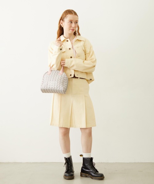 MILKFED.（ミルクフェド）の「DENIM JACKET（デニムジャケット・レディース・オフホワイト/ライトブルー/ブラック・ONE SIZE）」の12枚目の写真