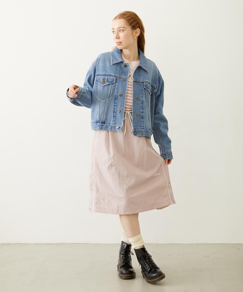 MILKFED.（ミルクフェド）の「DENIM JACKET（デニムジャケット・レディース・オフホワイト/ライトブルー/ブラック・ONE SIZE）」の17枚目の写真