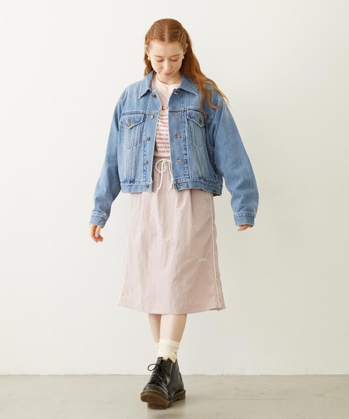 MILKFED.（ミルクフェド）の「DENIM JACKET（デニムジャケット・レディース・オフホワイト/ライトブルー/ブラック・ONE SIZE）」の21枚目の写真