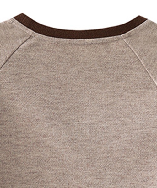 ONEP STAR(ワンピスター)の「バイカラーデザインプルオーバー(Tシャツ/カットソー・レディース・ダークベージュ/ブラウン・MEDIUM/LARGE/X-LARGE)」の15枚目の写真