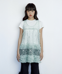 ROUGHNECK（ラフネック）の「ラッフルレイヤードドレスミント（ワンピース）」