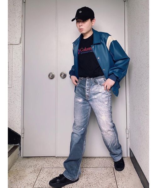 TRIP LE SENS(トリップ ル センス)の「ユニセックスステッチオーバーバーシティジャケット_ブルー(スタジャン・レディース・その他・MEDIUM/LARGE/X-LARGE)」の13枚目の写真