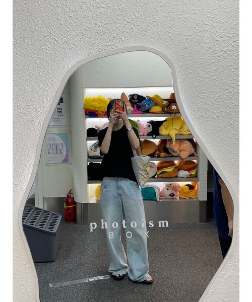 WOOALONG(ウアロン)の「OG Basic T-shirt - BLACK(Tシャツ/カットソー・レディース・ブラック・MEDIUM/LARGE/SMALL)」の15枚目の写真