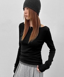 BLACKUP（ブラックアップ）の「[MADE] ルメディボートネック長袖Tシャツ（Tシャツ/カットソー）」