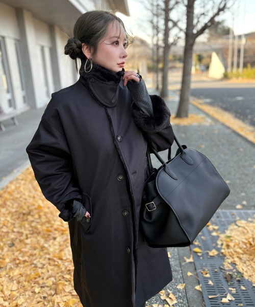 2way collar fur reversible coat /2wayカラーファーリバーシブル
